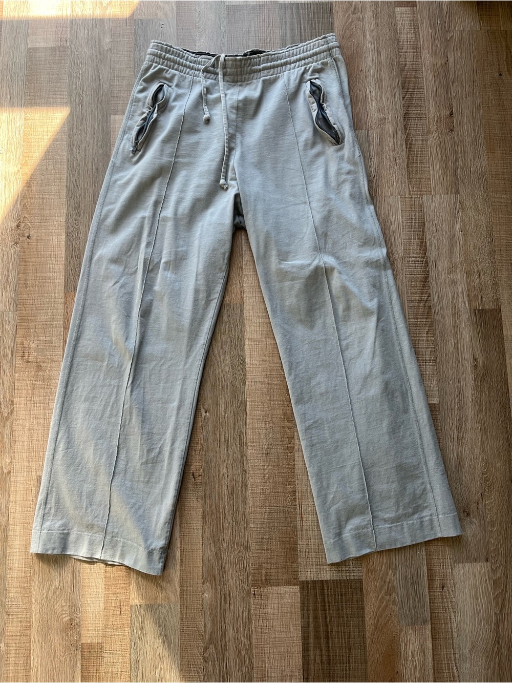 Acne Light gray/blue Relaxed Drawstring Pants